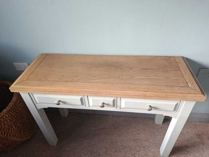 Two Tone Vanity / Console Table / Desk