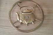 Vintage  Heavy Brass Teapot Trivet 18cm  Diameter