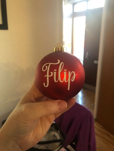 personalised christmas baubles