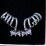 Pandora Bridgerton Sparkling Climbing Bow Earrings New Image 2