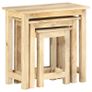 Nesting Tables 3 pcs Solid Mango Wood Image 3