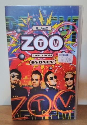 U2 Zoo TV Live from Sydney VHS