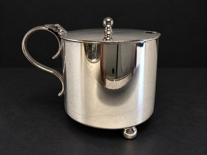 Vintage Silver-Plated Mustard Pot