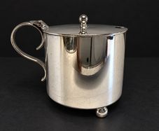 Vintage Silver-Plated Mustard Pot