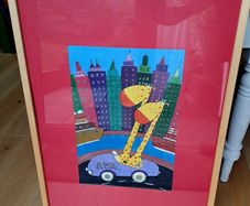 Painting personalised with name Ava.