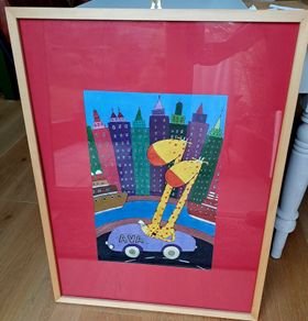 Painting personalised with name Ava.