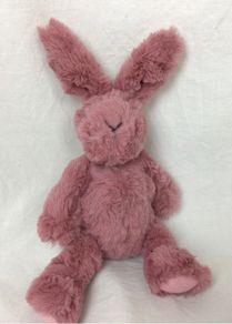 Gotz Small 8 " dusky pink plush bunny rabbit collectible