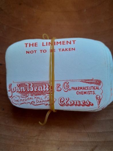old chemist label