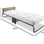 Single folding bed with wheels Brand New Image 2