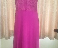 Brand new M&Co maxi burgundy dress with lace size UK18/20 EUR46/48 Postage included