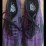 Vans Authentic Lo Pro Purple Pin Plaid Near New Size UK 6 Image 9