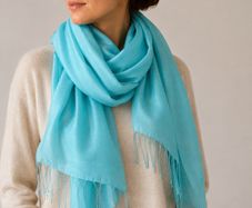 Italian silk/ wool blend scarf
