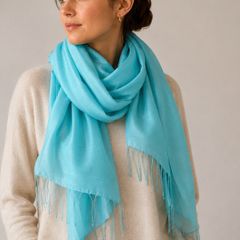 Italian silk/ wool blend scarf