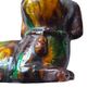 Chinese Antique 'egg and spinach'-glazed biscuit porcelain figure of a Dog Kangxi Image 7