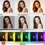 Portable RGB Video Soft Light - LED Camera Light 360 Full Color, Dimmable 2500-7000K Panel Light with Cold Shoe Interfaces, Rechargeable Image 5