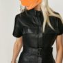 Coast Leather Dress Size Uk 16 Image 3