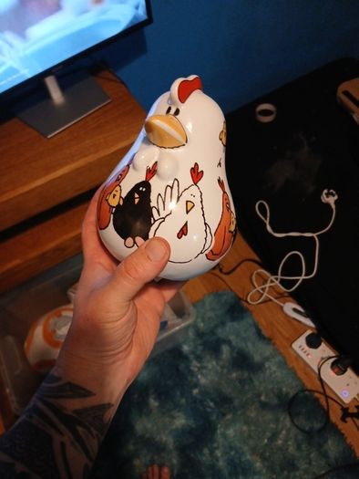 chicken piggy bank