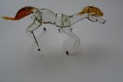 Glass horse figurine, Ornament, Glass ornament, Home decor,