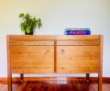 Solid Teak Mid Century Office Credenza/Sideboard high quality