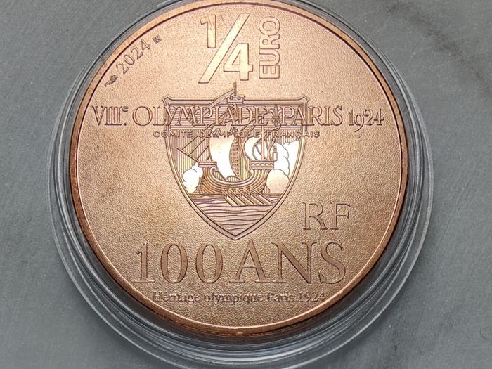 France 0.25 Euro Copper Coin Full Set (21 Coins) Paris Olympic Paralympic Games
