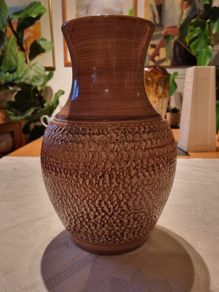Vintage Denby Large Brown Bracken Vase