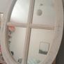 Scandinavian Solid Wood Oval Mirror Image 2