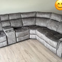 New Sand Electric Recliner Sofa