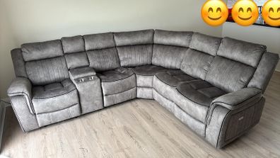 New Sand Electric Recliner Sofa