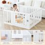 Baby Playpen Children Activity Center Safety Playground for Indoor and Outdoor White 4+3+1 Image 5