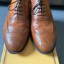Barker England Windsor Collection Brown Leather Brogues Size UK8,5 Cedar Calf Image 5