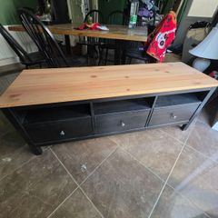Ikea Hemnes Tv Unit/bench, Black-brown