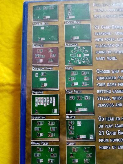 21 card games PlayStation 2 ps2 games Original