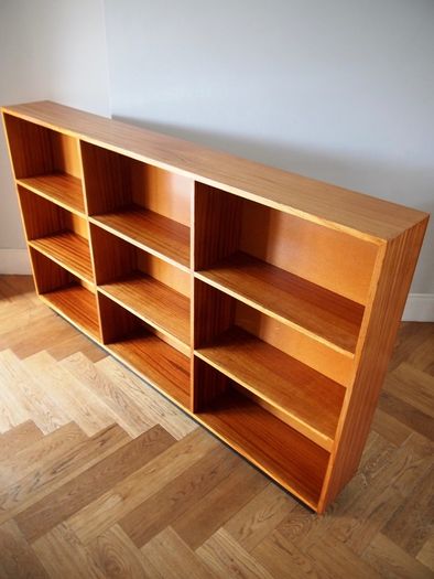 Mid Century Teak Open Shelving / Bookcase Vintage Retro 1960s