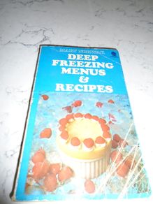 Vintage Deep Freezing Menus & Recipes Book for Sale