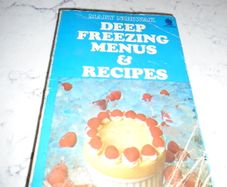 Vintage Deep Freezing Menus & Recipes Book for Sale