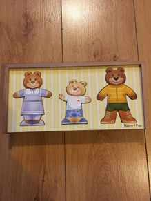 Wooden Melissa & Doug Dress a Bear Toy