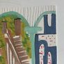 Original art Marrakech Drawing contemporary Irish Art abstract painting Image 5