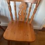 Solid Pine Drop-Leaf Round Dining Table & 4 Chairs Country Image 10