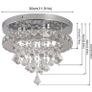 Brand New Deckrico Crystal Ceiling Light 30cm Modern Lamp Chrome LED Chandelier Image 2
