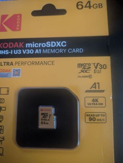 Kodak 64gb micro sd xc card