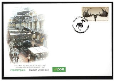 2007 Ireland 150th Anniversary of The Natural History Museum Commemorative Stamp An Post First Day Cover (FDC)