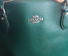 Coach tote bag emerald green