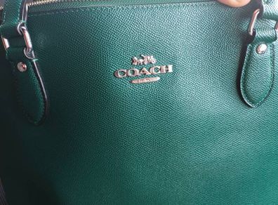 Coach tote bag emerald green