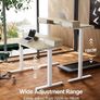 Standing Desk with Fabric Drawers, 100x60cm, Natural  2 Drawers, C-Clamp Compatible, 4 Memory Presets, 72-118cm Height Range, Multiple Sizes & Colors, Durable Steel Frame. Image 4