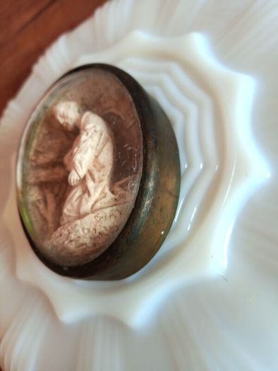 Antique Signed French Meerschaum, Saint Joseph.