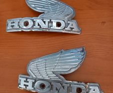 Old and Rare Honda motorcycle emblems Badges Rare  mid 70s mid 80s