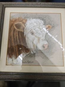 cattle art work  by Sheila green