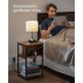 Bedside table with socket, Living room table Locker Image 3