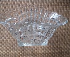 DISH - Large Heavy Vintage Glass