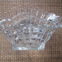 DISH - Large Heavy Vintage Glass